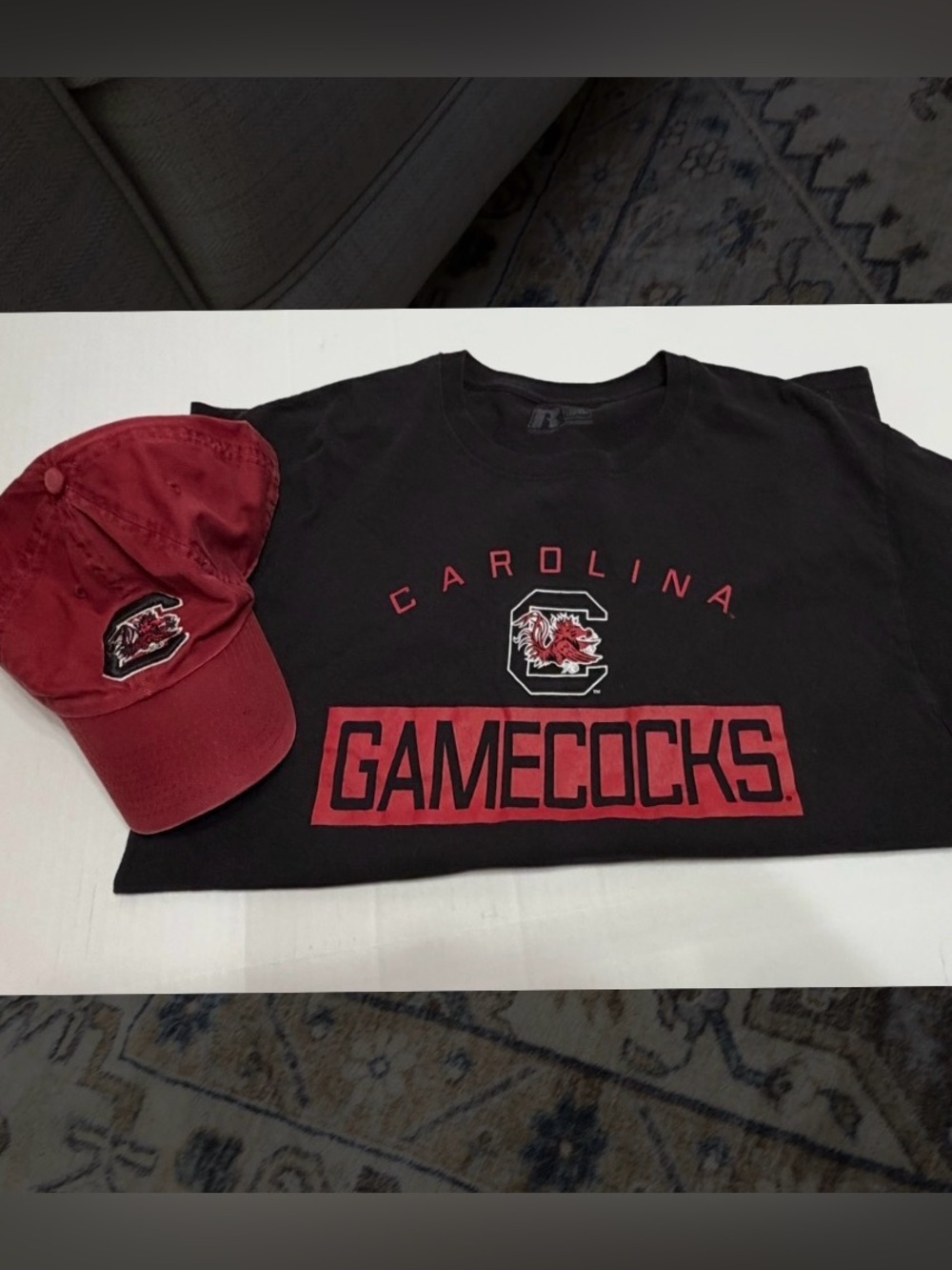 South Carolina Gamecocks Black & Garnet Fan Tee and Cap Set